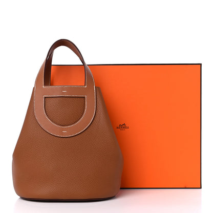 Hermes Taurillon Clemence Swift In-The-Loop 23 Bag Gold 9 of 9