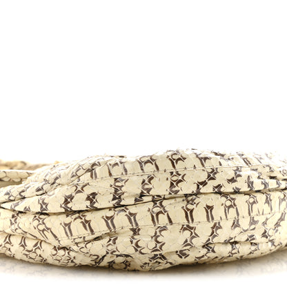 Miu Miu Snakeskin Small Matelasse Coffer Hobo Beige 9 of 19