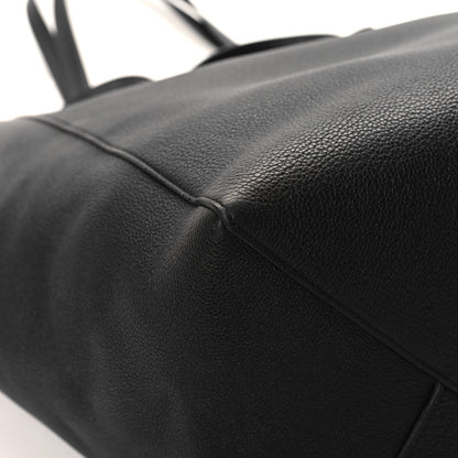 Celine Soft Grained Calfskin Medium Belt Cabas Phantom Black 8 of 11