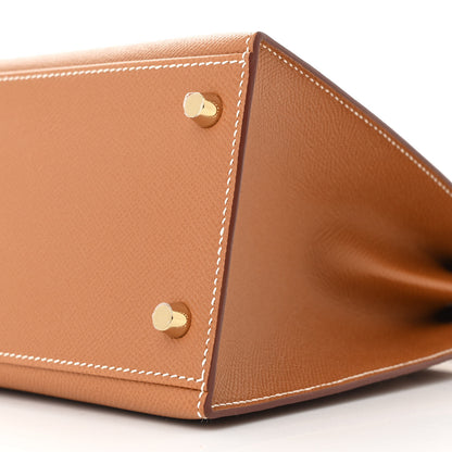 Hermes Epsom Kelly Sellier 28 Gold 10 of 13
