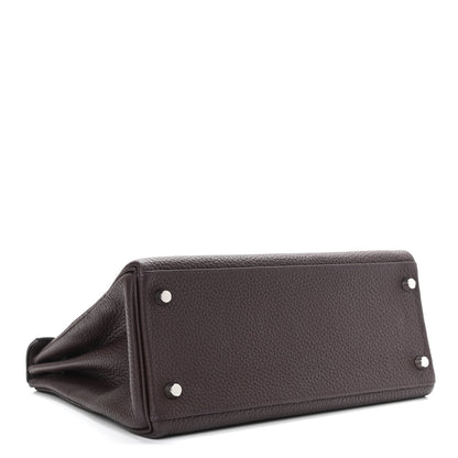 Hermes Taurillon Clemence Kelly Retourne 28 Rouge Sellier 3 of 10