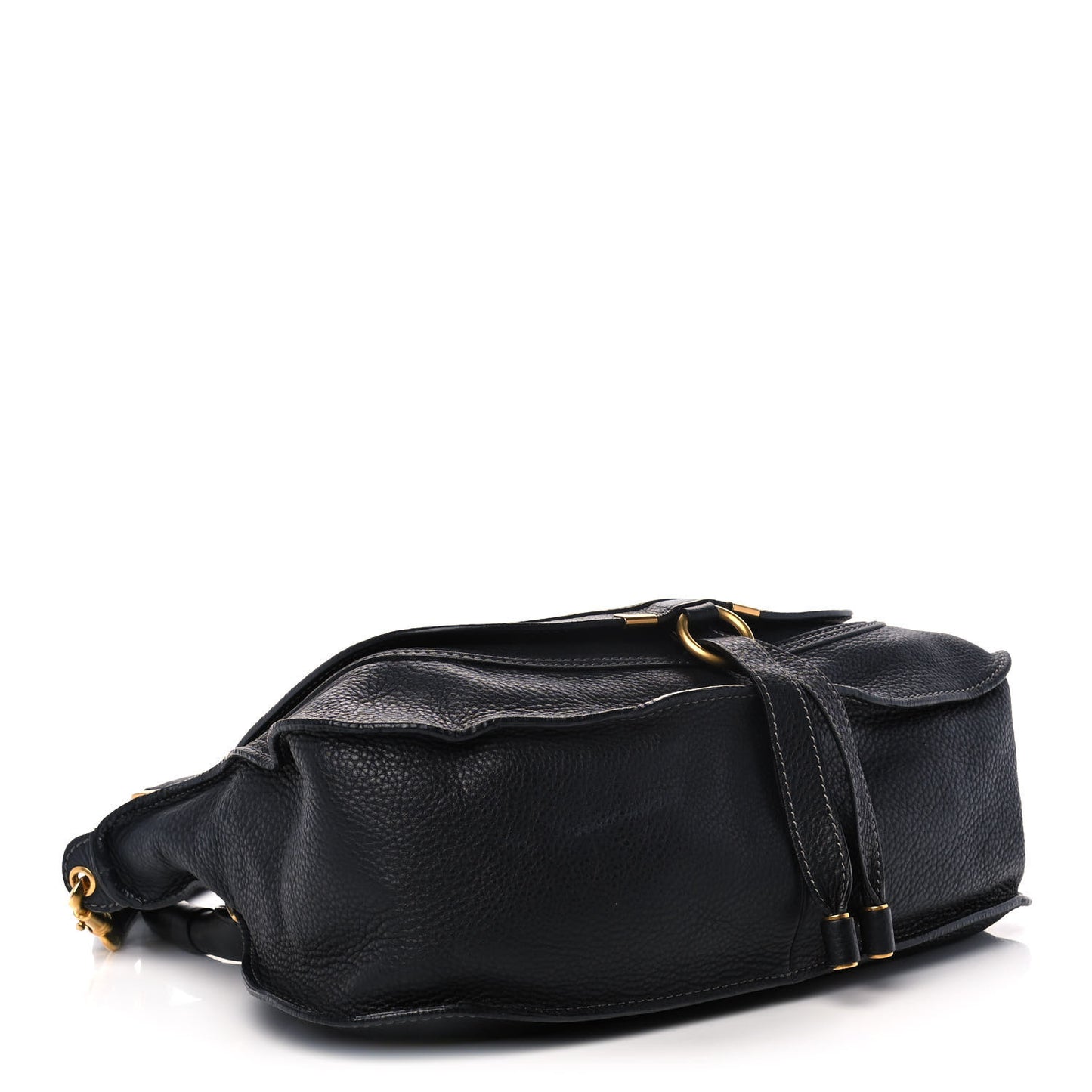 Calfskin Medium Marcie Satchel Black