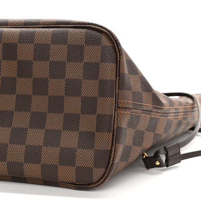 Louis Vuitton Damier Ebene Neo Neverfull MM Rose Ballerine 11 of 12