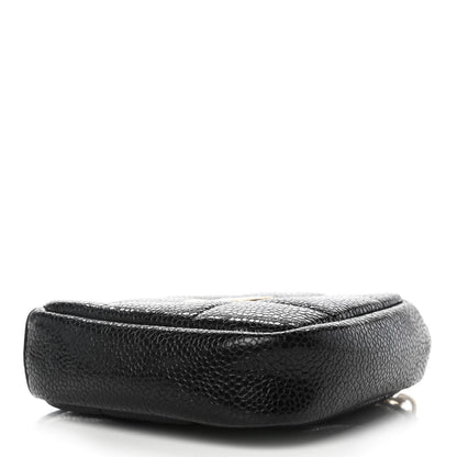 Chanel Caviar Quilted Coin Purse Belt Bag Black 3 of 10