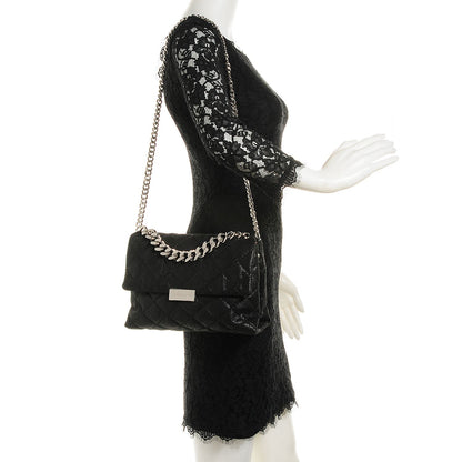 Stella McCartney Shaggy Deer Quilted Medium Beckett Chain Shoulder Bag Black 2 of 8