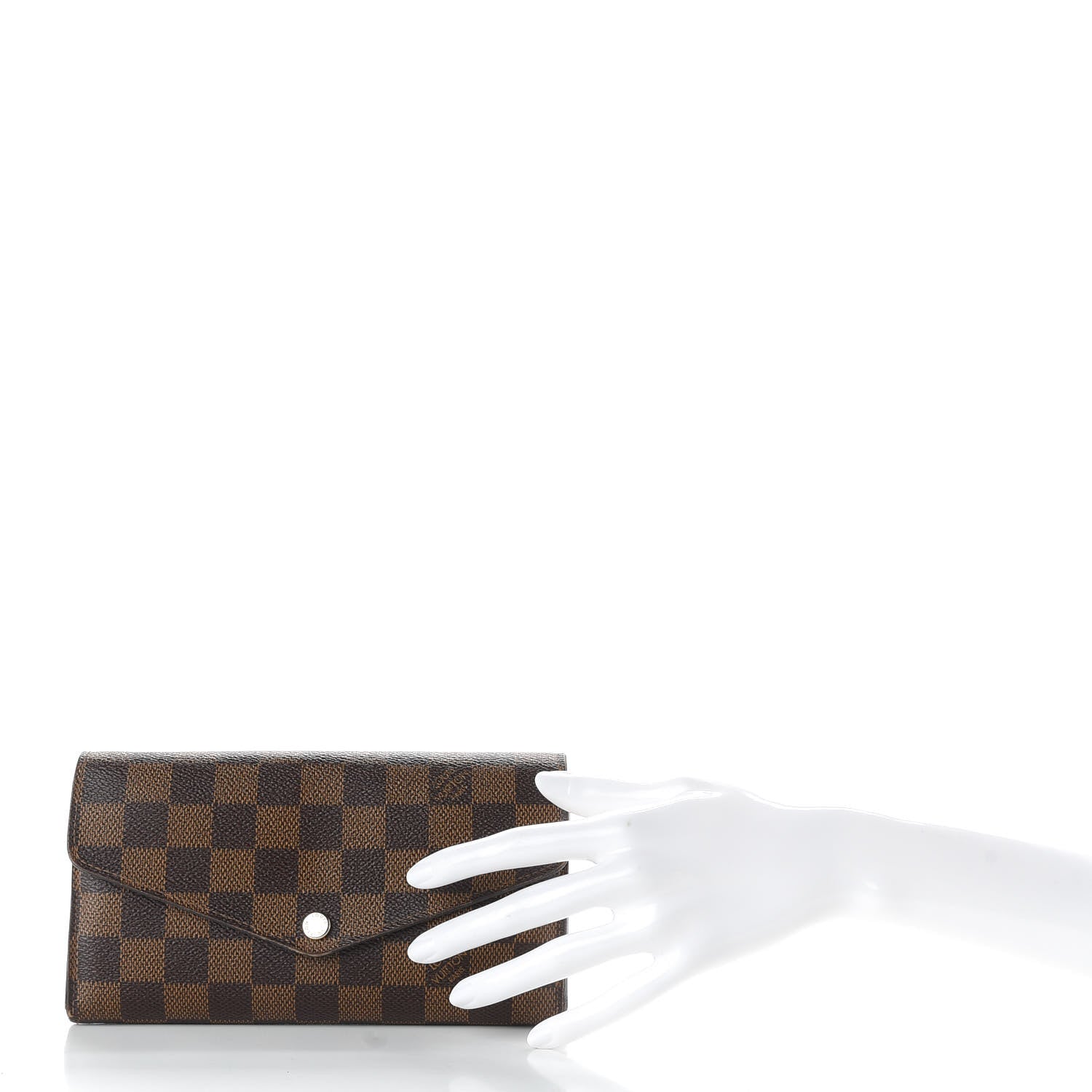 Louis Vuitton Damier Ebene Sarah Wallet NM 2 of 7