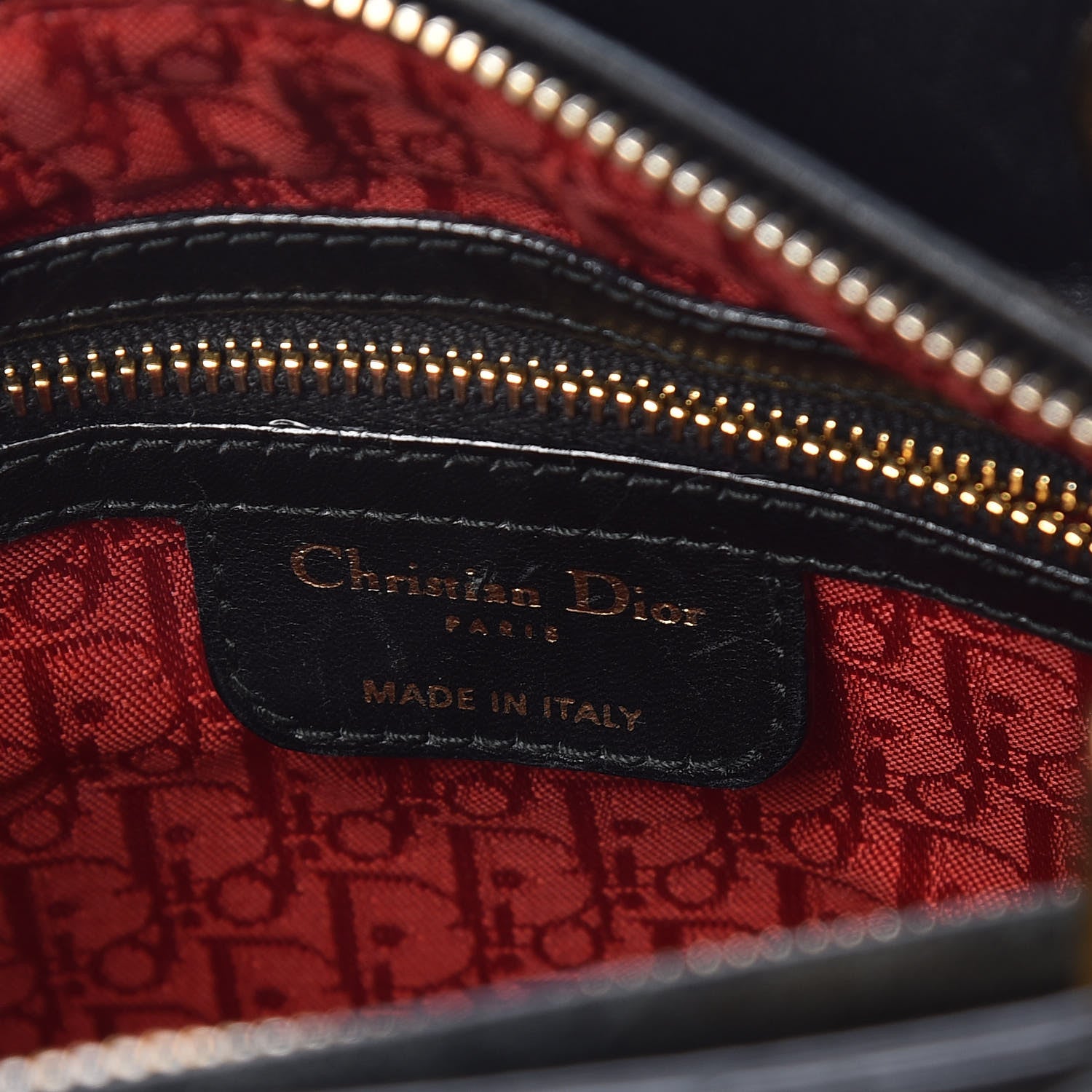 Christian Dior Lambskin Cannage Medium Lady Dior Black 6 of 21