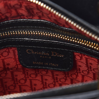Christian Dior Lambskin Cannage Medium Lady Dior Black 6 of 21