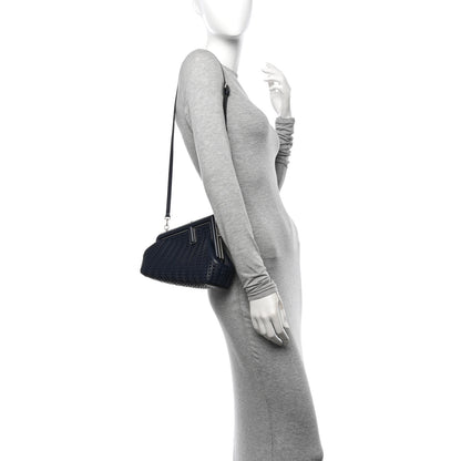 Fendi Vitello Grace Intreccio Nappa Small Fendi First Midnight 2 of 10