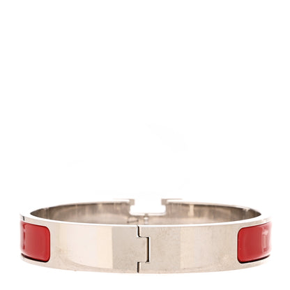 Hermes Enamel Narrow Clic Clac H Bracelet PM Red 3 of 5