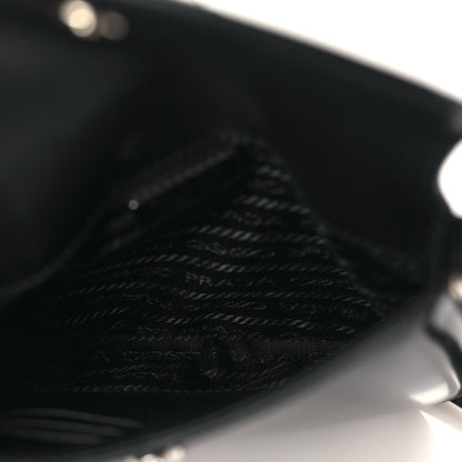 Prada Spazzolato Mini Cleo Flap Adjustable Strap Shoulder Bag Black 5 of 8