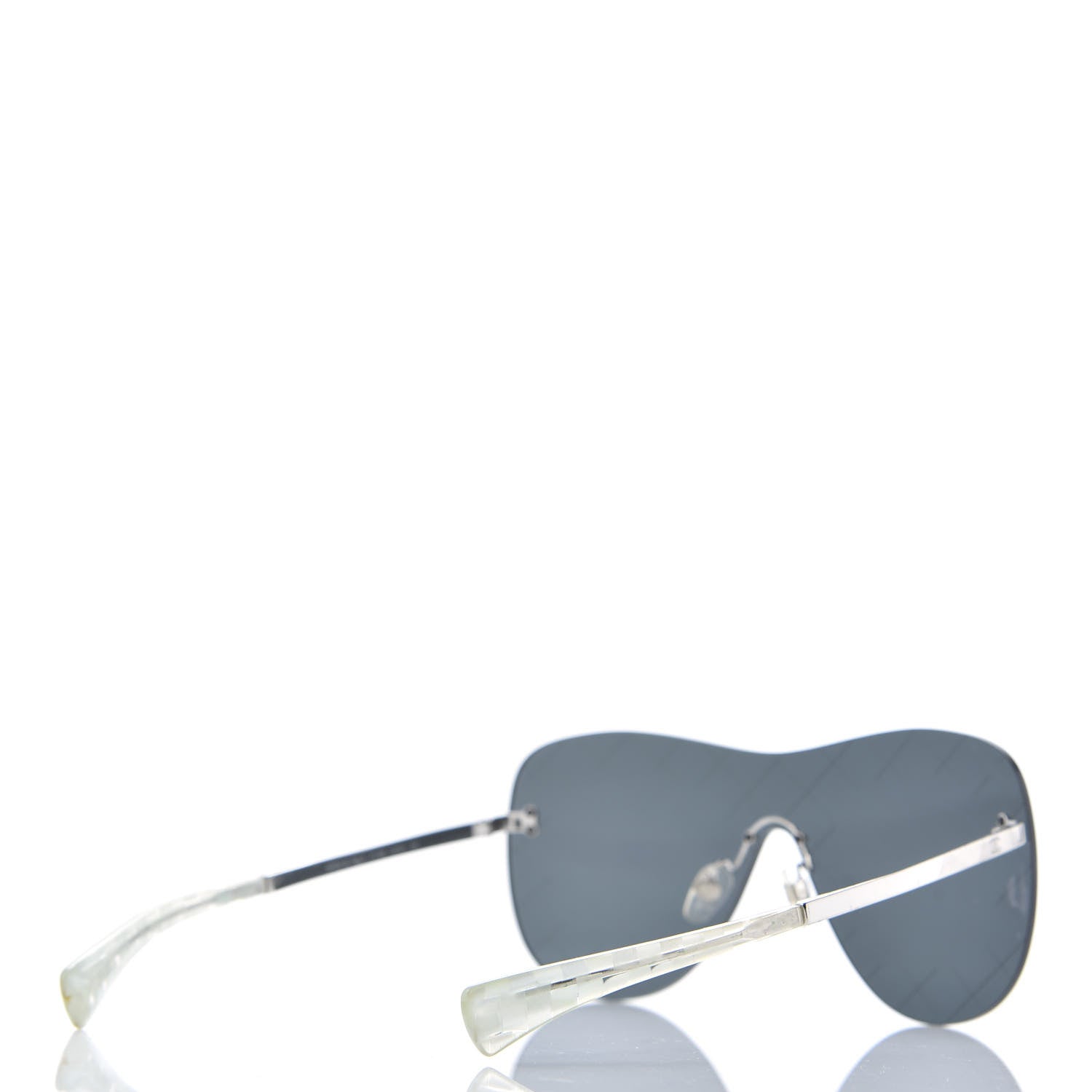 Chanel Shield Runway Sunglasses 2747 Silver Grey 4 of 7