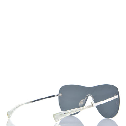 Chanel Shield Runway Sunglasses 2747 Silver Grey 4 of 7
