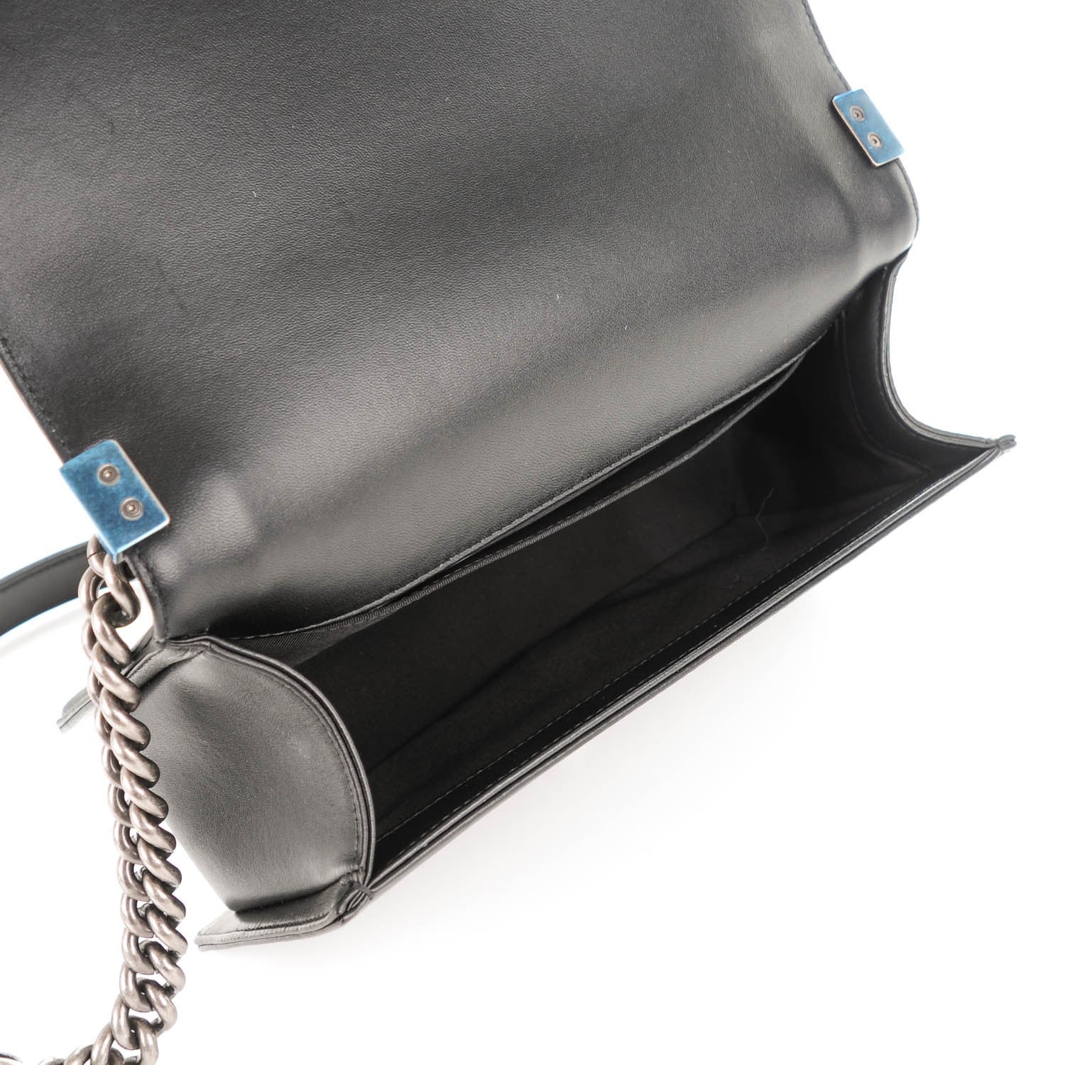 Chanel Lambskin Quilted Medium Boy Flap Black 5 of 7
