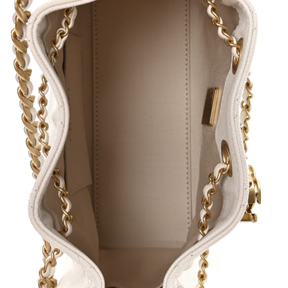Chanel Caviar Quilted Mini Chanel 25 Handbag White 8 of 21