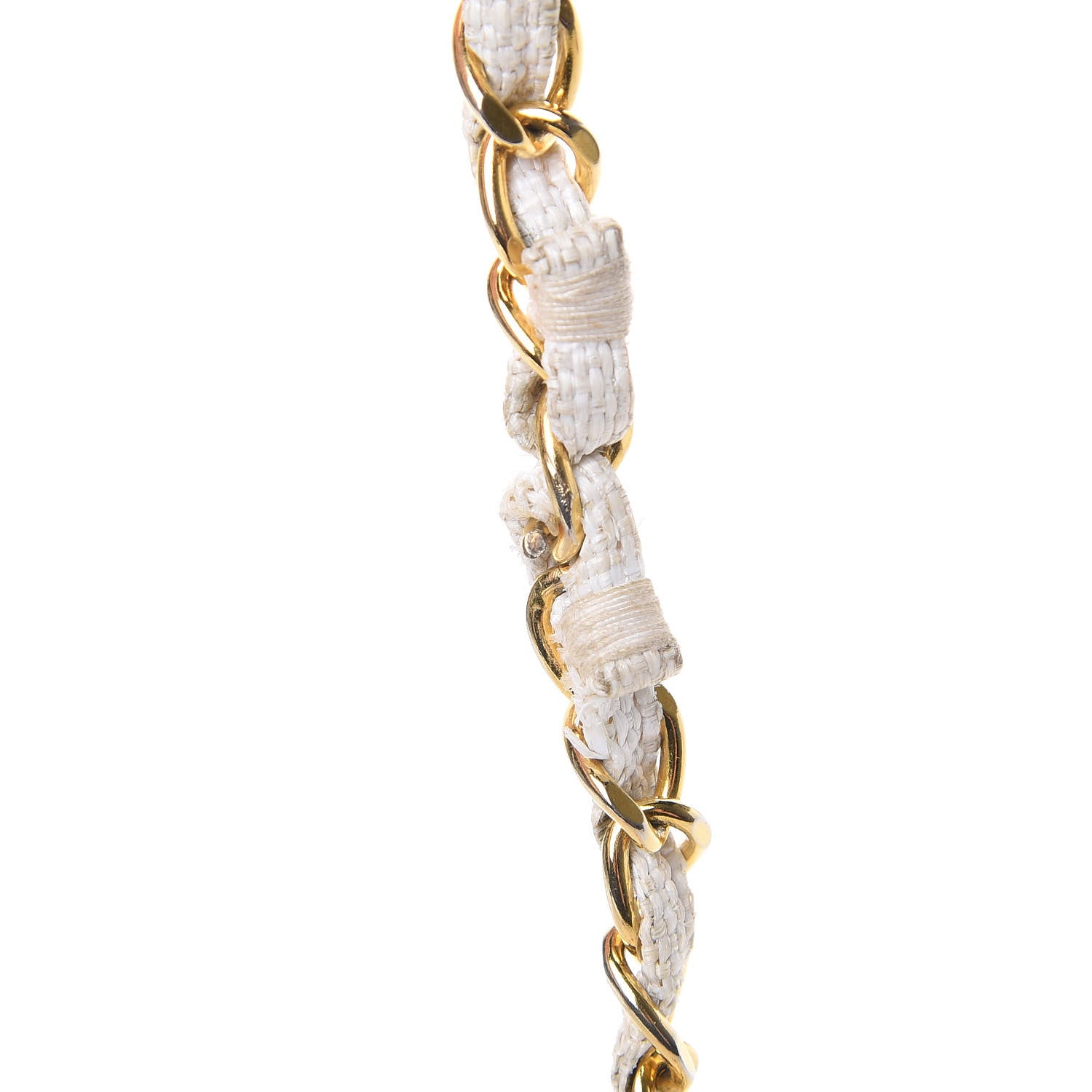Chanel Woven Raffia Quilted CC Fringe Flap White 18 of 20