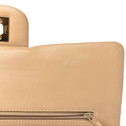 Chanel Lambskin Quilted Medium Double Flap Beige 8 of 15