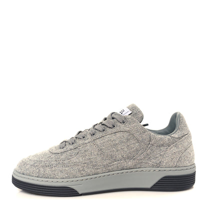 Chanel Wool Mixed Fibers Womens CC Sneakers 36 Light Grey 1 of 11