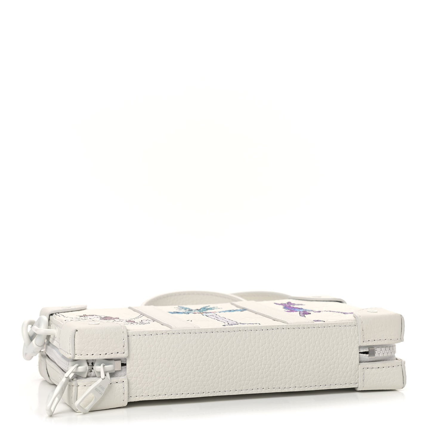 Taurillon Monogram LV Friends Soft Trunk Wallet White