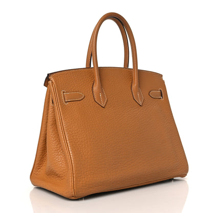Hermes Taurillon Clemence Birkin 30 Natural Sable 3 of 10
