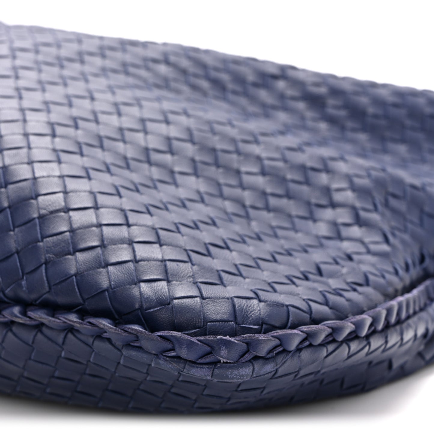 Nappa Intrecciato Maxi Veneta Hobo Sapphire