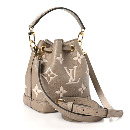 Louis Vuitton Empreinte Monogram Giant Nano Noe Tourterelle Creme 3 of 9