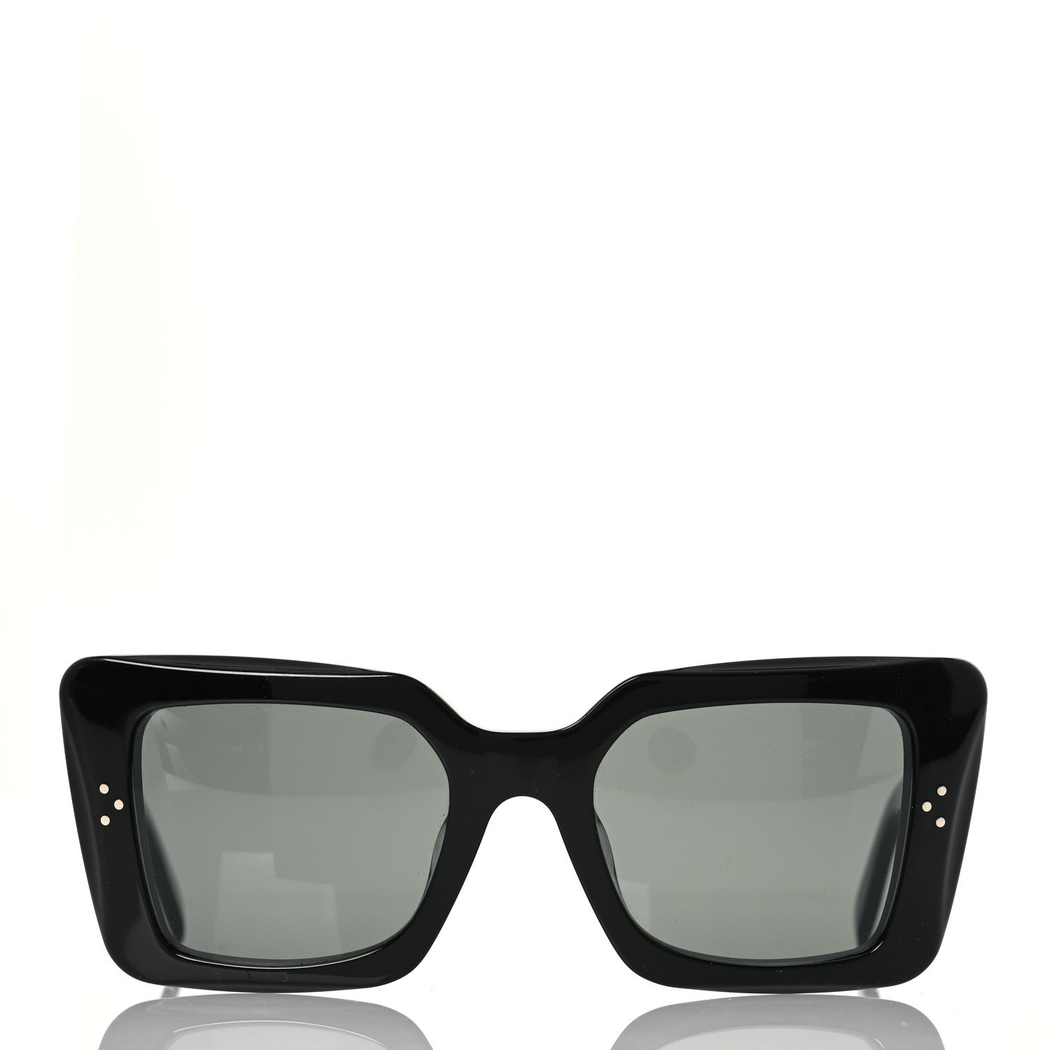 Celine Acetate Square Sunglasses CL40156U Black 2 of 7