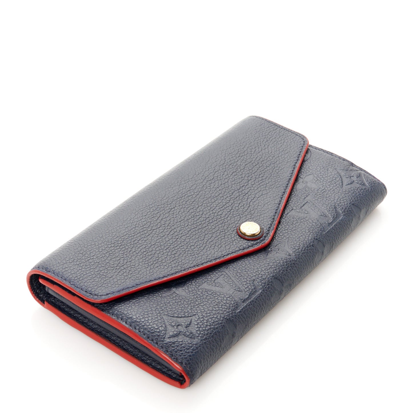 Empreinte Sarah Wallet NM Marine Rouge