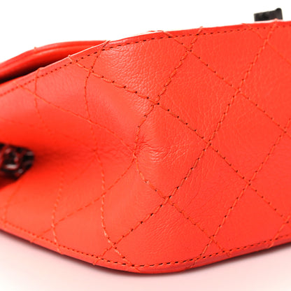 Chanel Goatskin Quilted 2.55 Reissue Mini Flap Orange 9 of 13