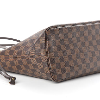 Louis Vuitton Damier Ebene Neo Neverfull MM Rose Ballerine 9 of 10