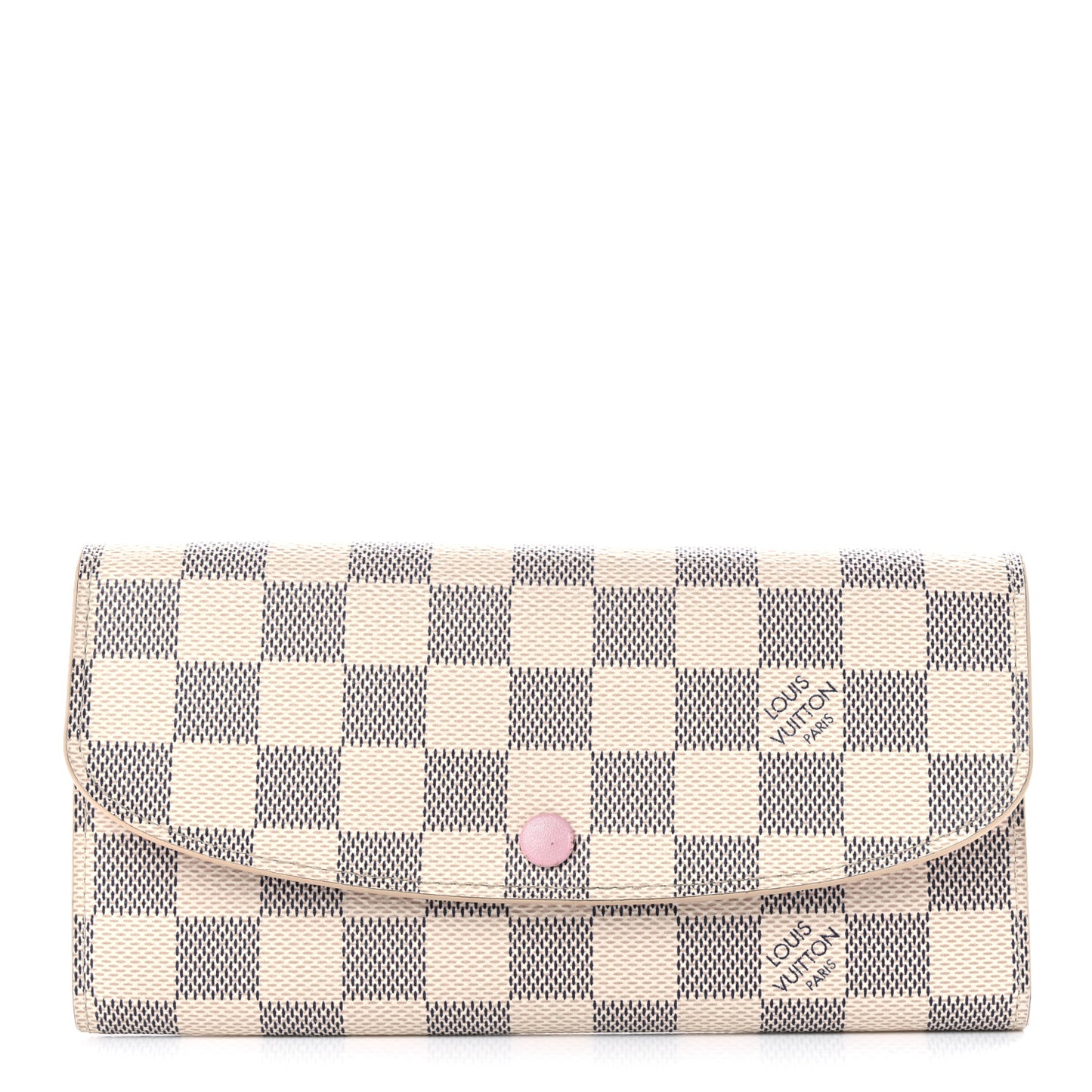 Damier Azur Emilie Wallet Rose Ballerine