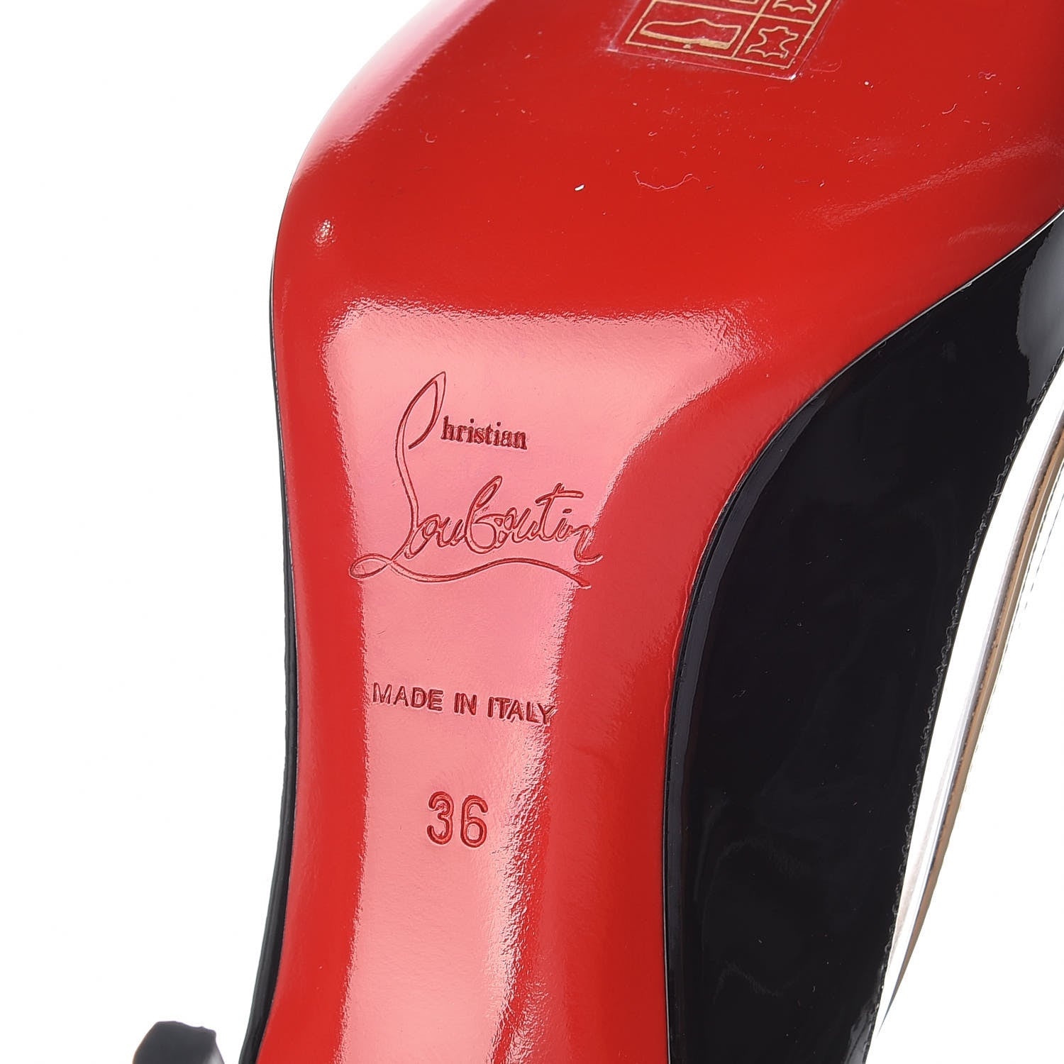 Christian Louboutin Patent PVC Paulina 85 Pumps 36 Black 6 of 9