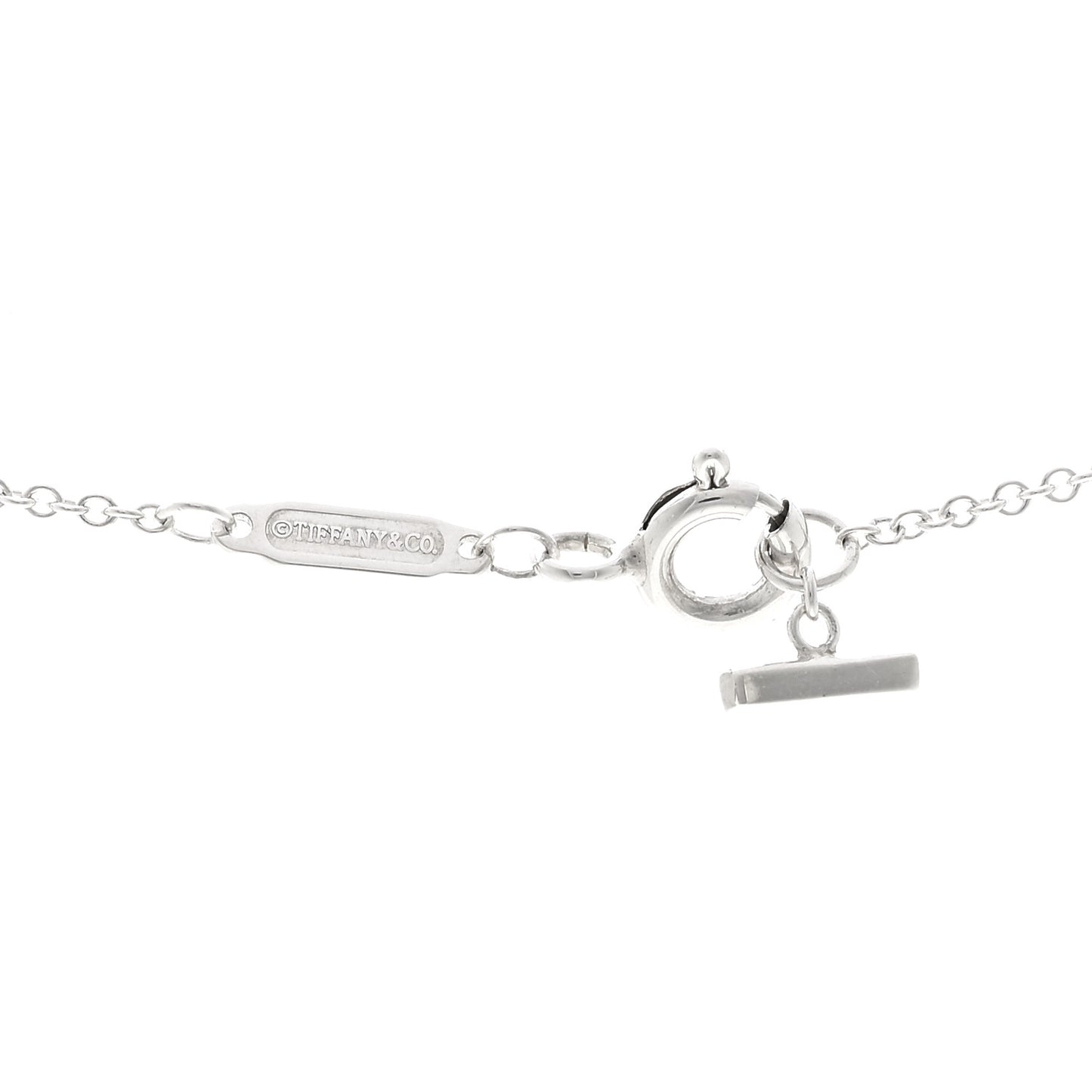 Sterling Silver Small T Smile Pendant Necklace