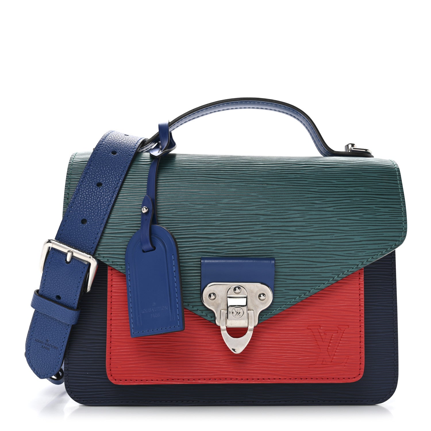 Louis Vuitton Epi Neo Monceau Emerald Green Indigo 1 of 9