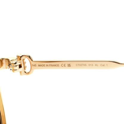 Cartier Metal Premiere De Cartier Sunglasses CT0270S Gold Orange 6 of 6