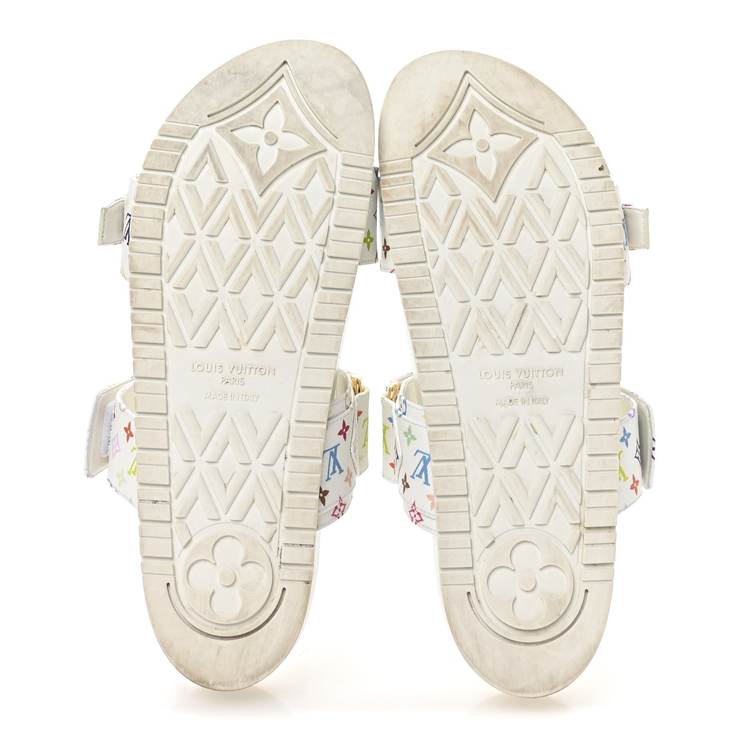 Louis Vuitton LV X TM Monogram Multicolor Bom Dia Comfort Mule Sandals 38.5 White 6 of 8