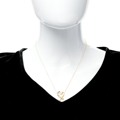 Tiffany 18K Yellow Gold Medium Paloma Picasso Loving Heart Necklace 2 of 6
