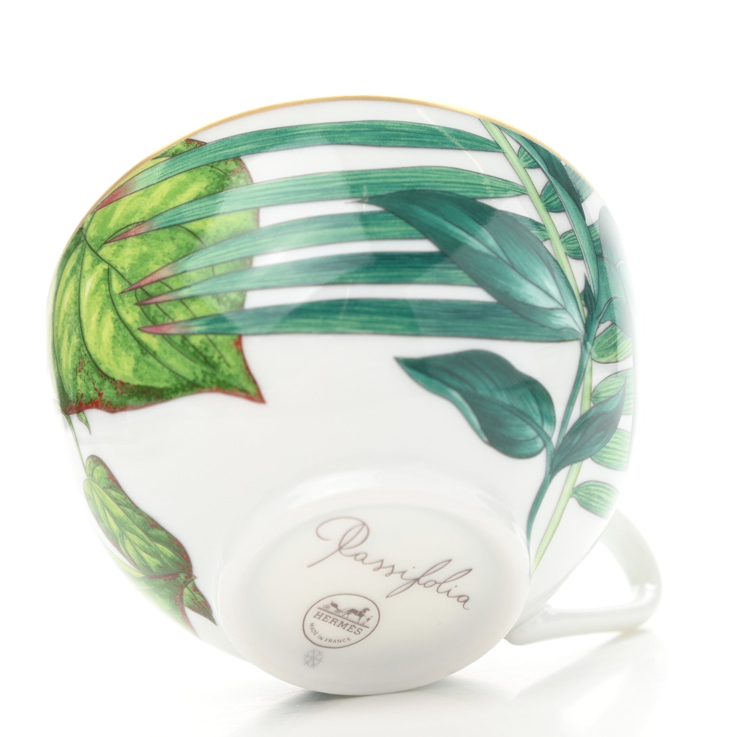 Hermes Porcelain Passifolia Tea Cup And Saucer Set Of 2 5 of 14