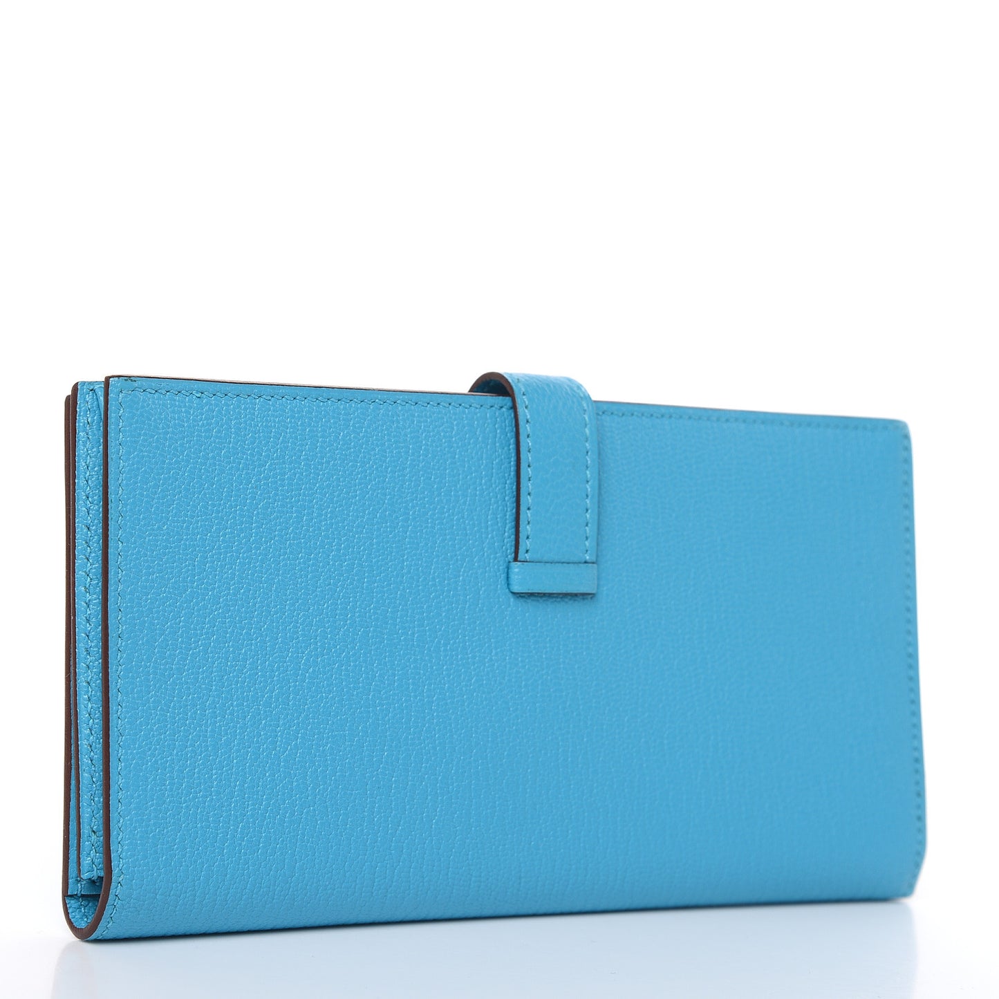 Chevre Mysore Bearn Gusset Wallet Bleu Azteque