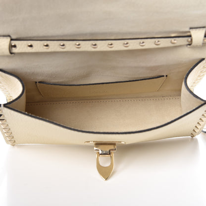 Valentino Garavani Pebbled Calfskin Medium Rockstud Flip Lock Crossbody Bag Light Ivory 5 of 6