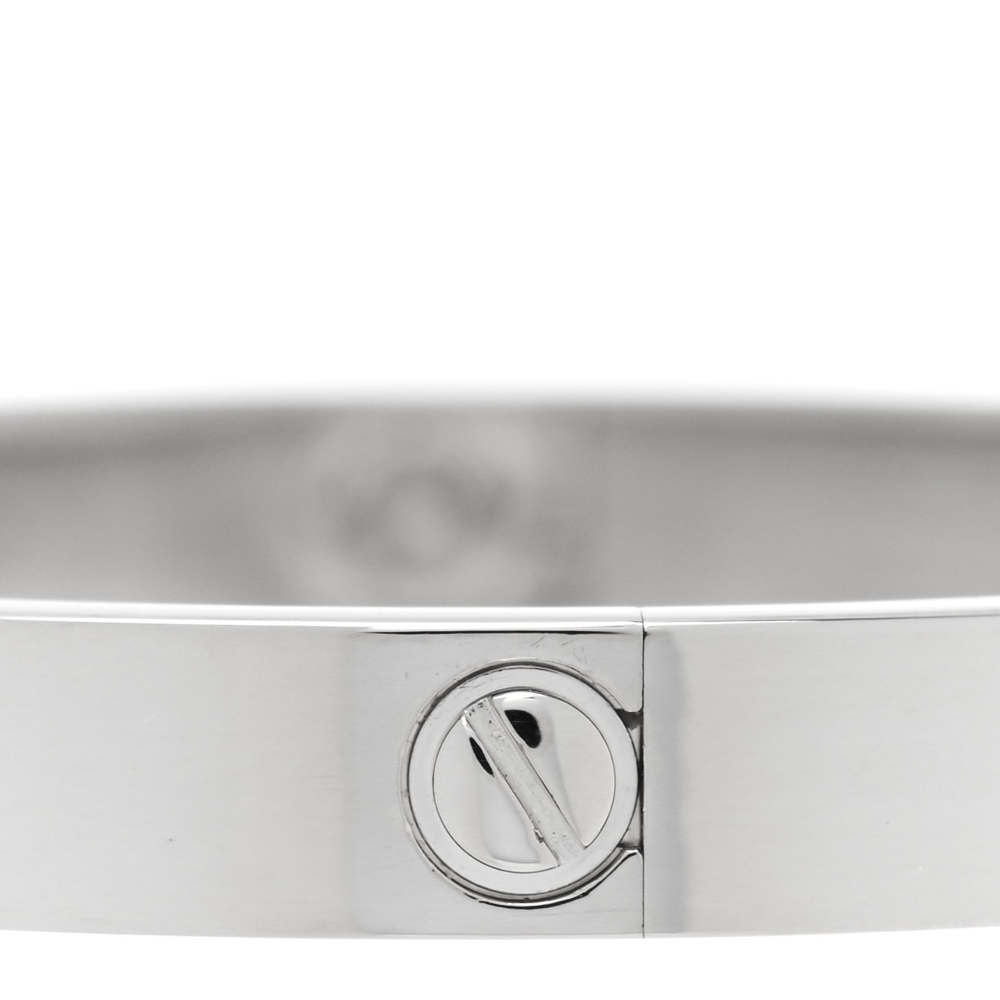 18K White Gold LOVE Bracelet 17