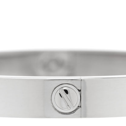 Cartier 18K White Gold LOVE Bracelet 17 4 of 7