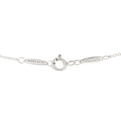 Tiffany Sterling Silver Diamond .07ct Elsa Peretti Diamonds by the Yard Pendant Necklace 4 of 5