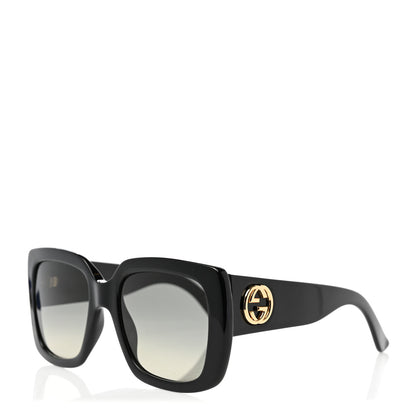 Gucci Acetate Square Frame Sunglasses GG0141S Black 1 of 8