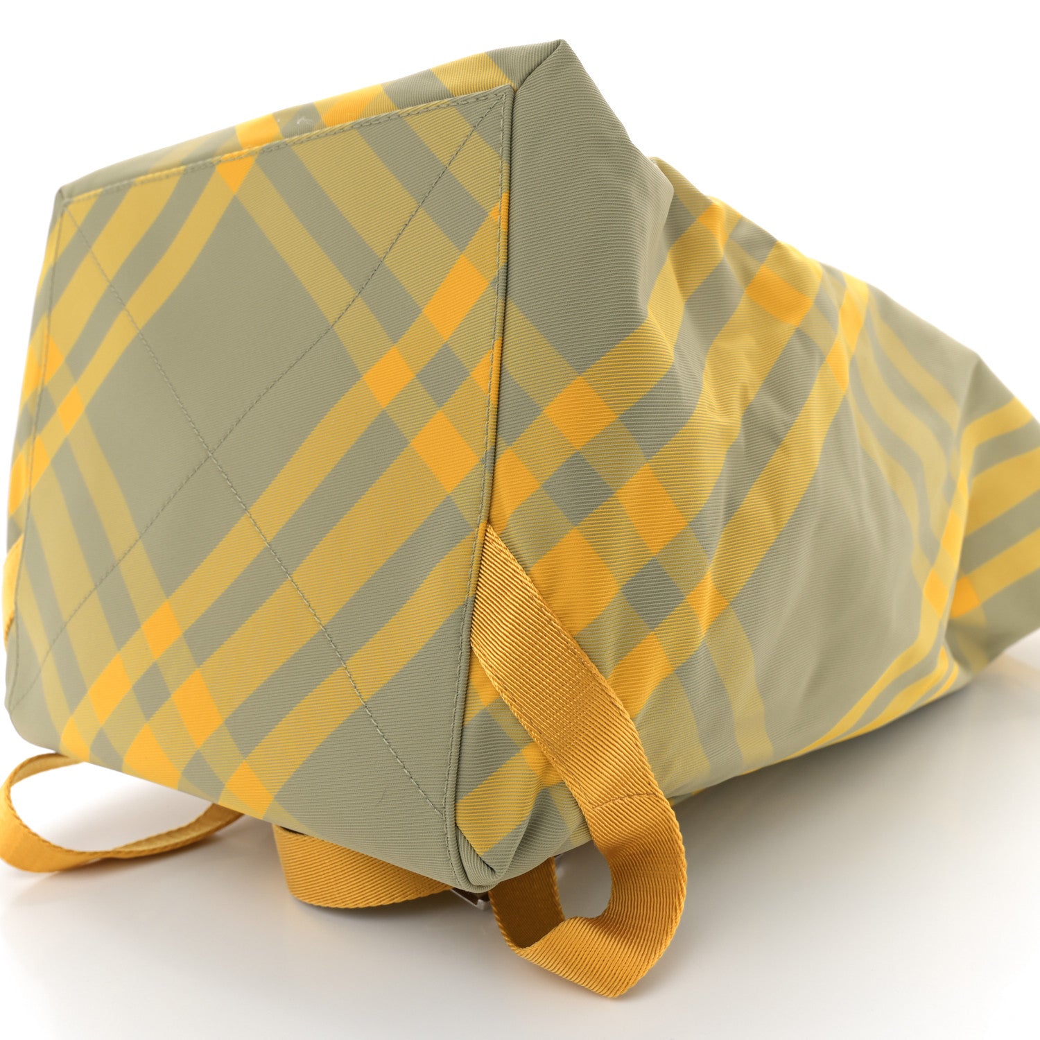 Burberry Nylon Nova Check Roll Backpack Hunter 10 of 10