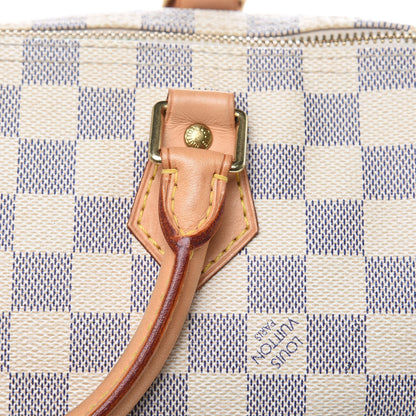 Louis Vuitton Damier Azur Speedy 30 14 of 19