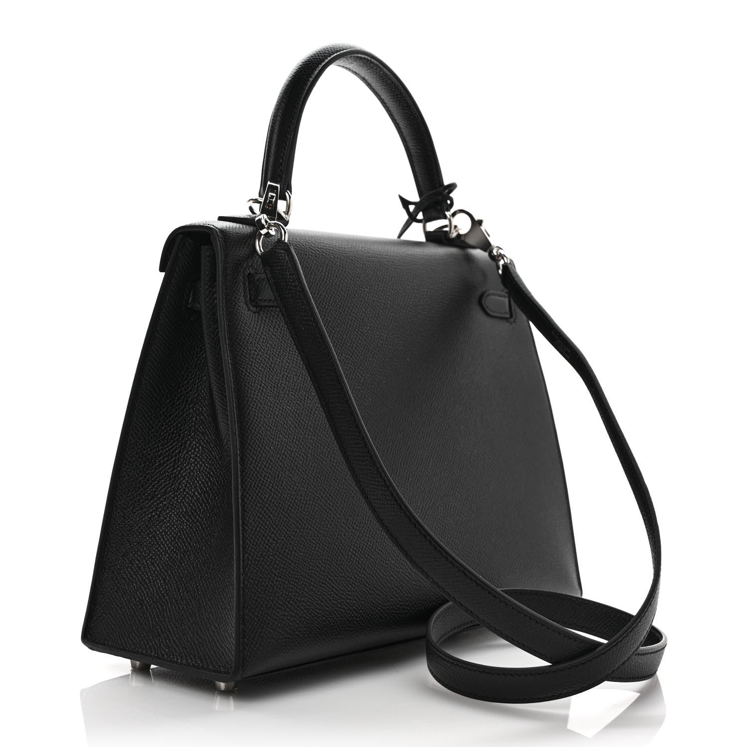 Hermes Epsom Kelly Sellier 25 Black 2 of 7