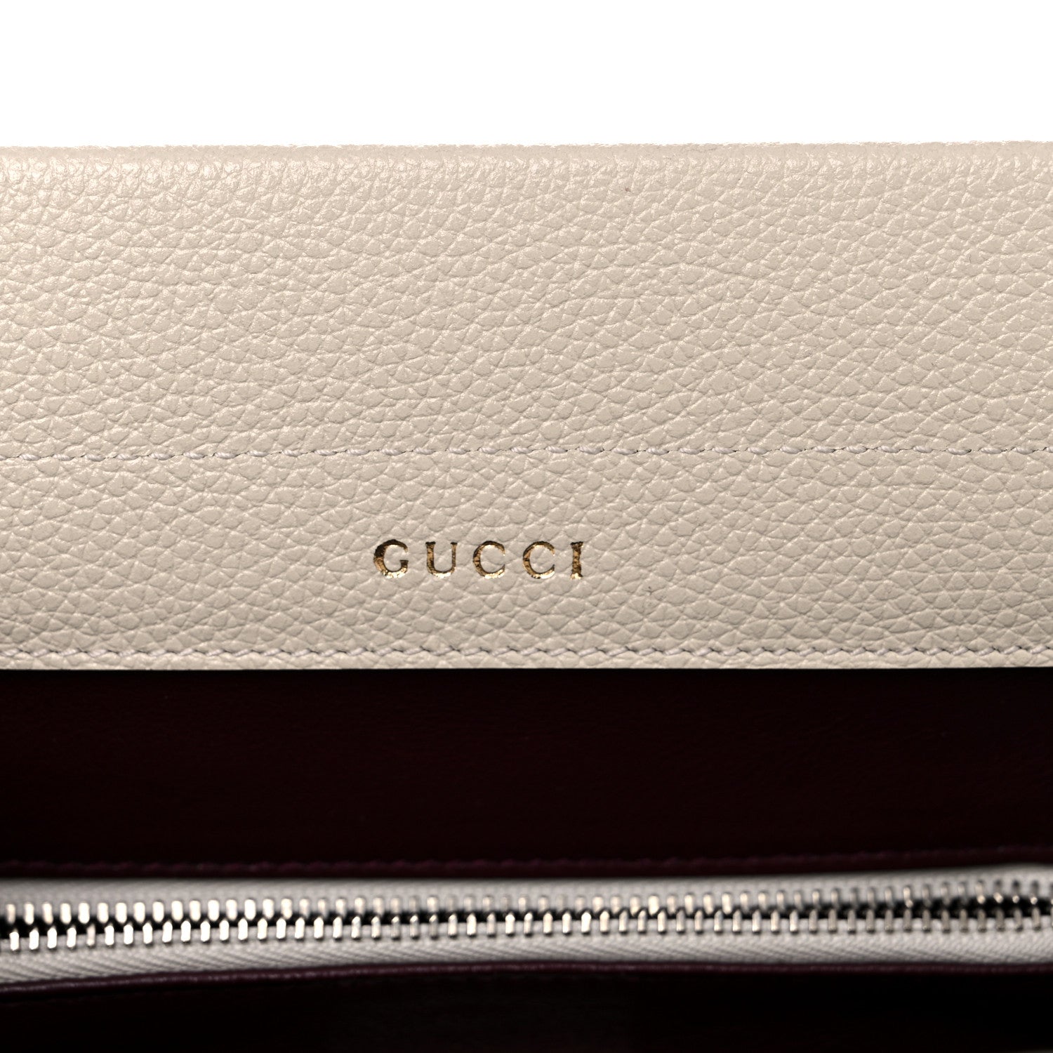 Gucci Grainy Calfskin Small Zumi Top Handle Bag Mystic White 6 of 16