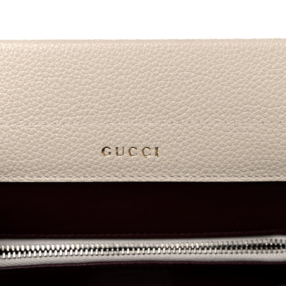 Gucci Grainy Calfskin Small Zumi Top Handle Bag Mystic White 6 of 16
