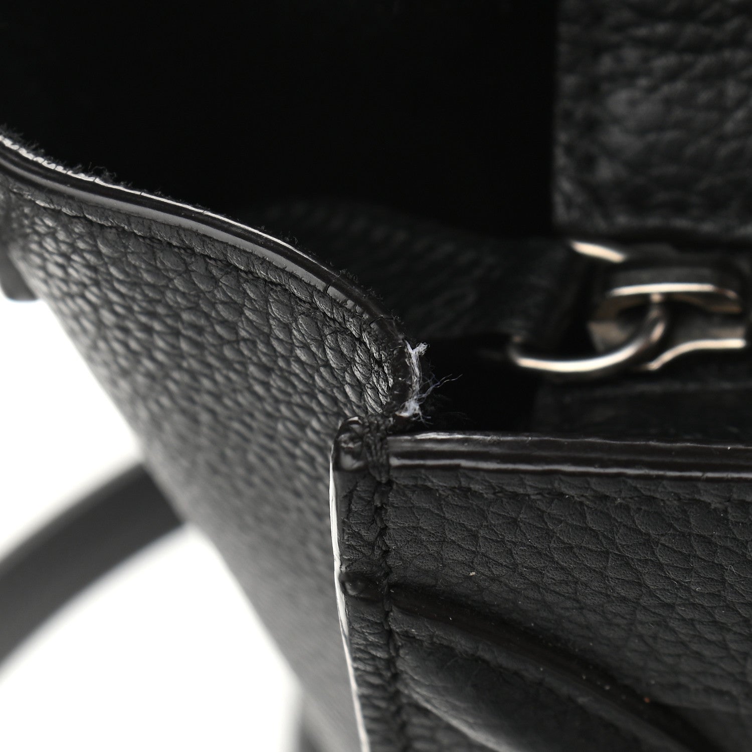 Celine Drummed Calfskin Nano Luggage Black 10 of 10